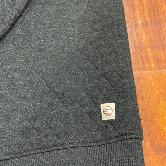 Marine Layer Black Quilted Crewneck Sweater - Picture 3 of 7